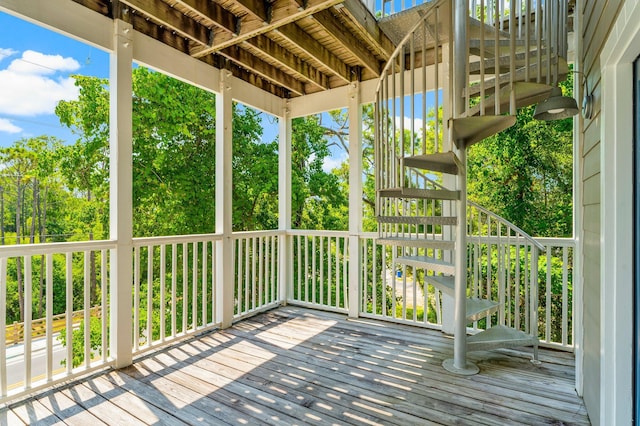 view of deck