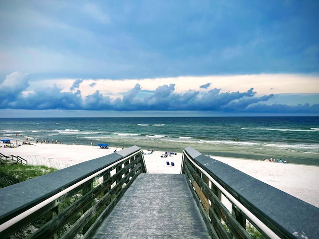 water view featuring a view of the beach