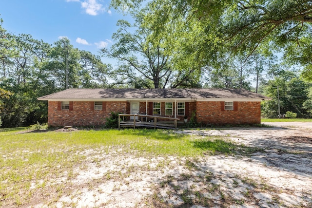 view of ranch-style home