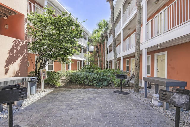 view of community featuring a patio