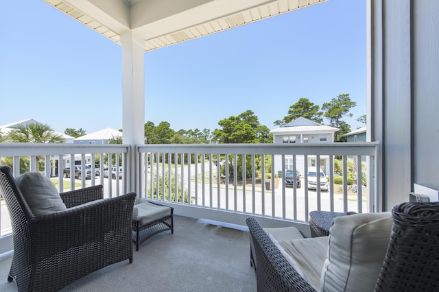 view of balcony