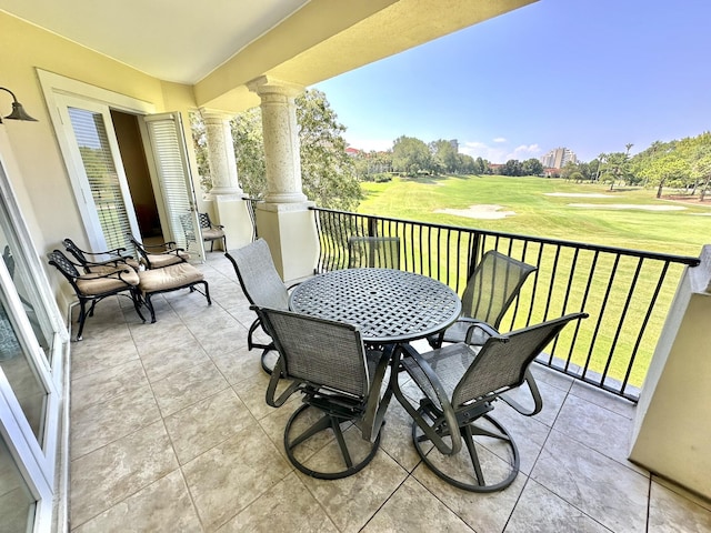 view of balcony