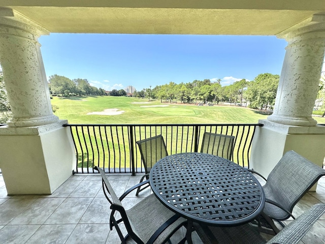 view of balcony