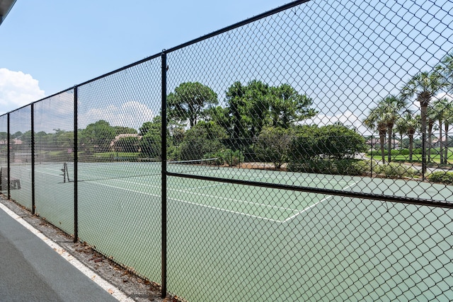 view of tennis court