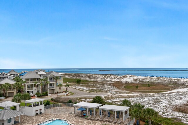 water view with a beach view