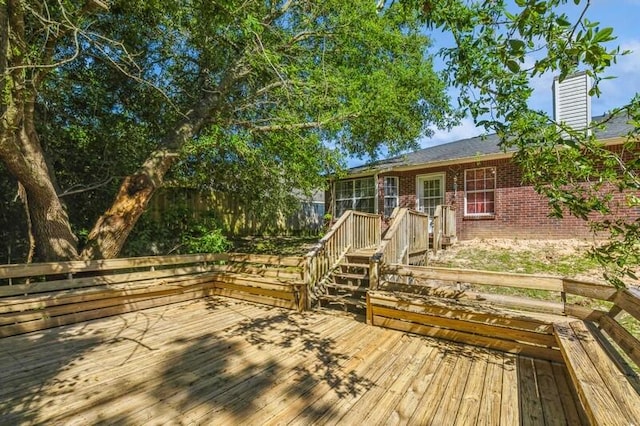 view of wooden terrace