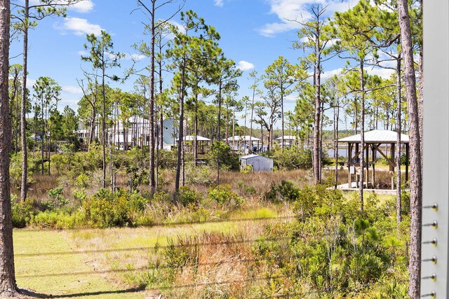 view of yard featuring a gazebo