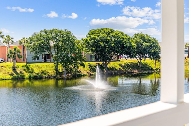 view of water view