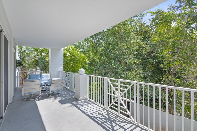 view of balcony