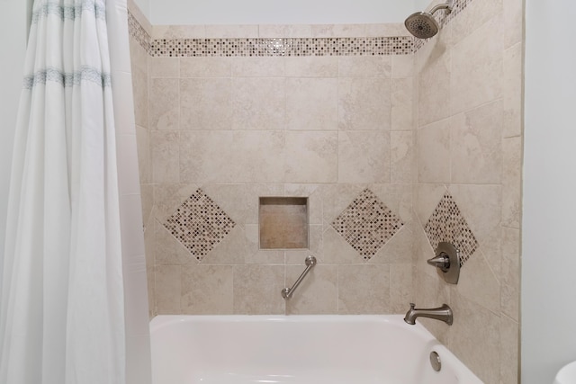 356 Billfish Ave Unit 8, Fort Walton Beach, FL 32548 - bathroom with shower / bath combo with shower curtain