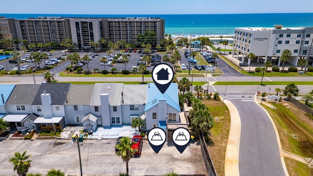 356 Billfish Ave Unit 8, Fort Walton Beach, FL 32548 - aerial view featuring a water view