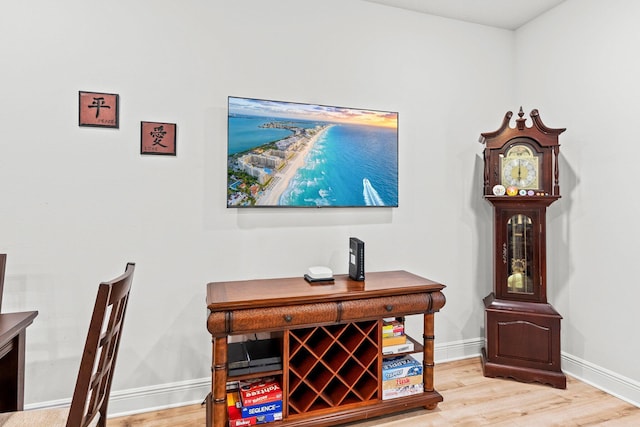 details featuring hardwood / wood-style floors