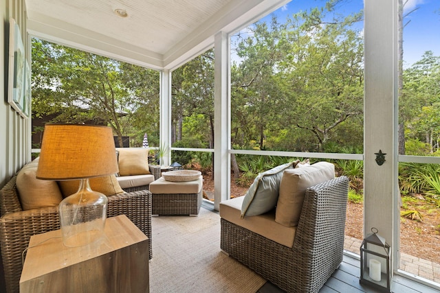 view of sunroom / solarium