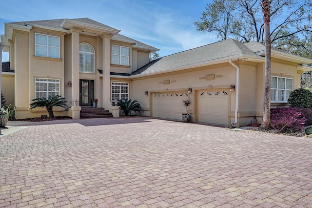 view of front of house featuring a garage