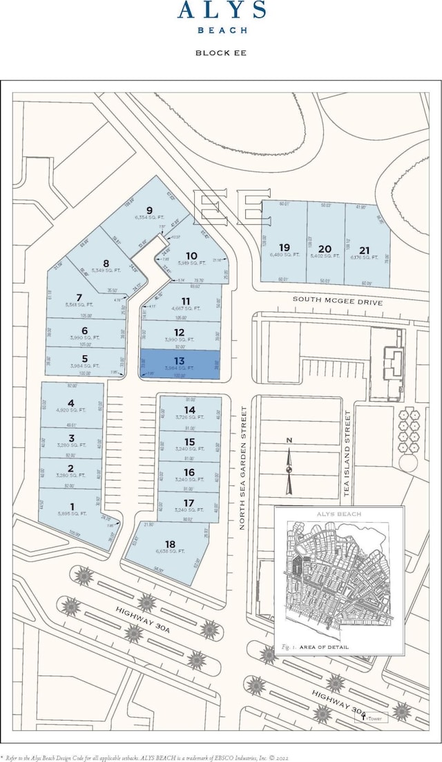 EE13 N Sea Garden St, Inlet Beach FL, 32461 land for sale