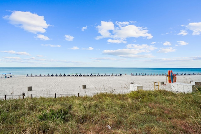 water view featuring a view of the beach