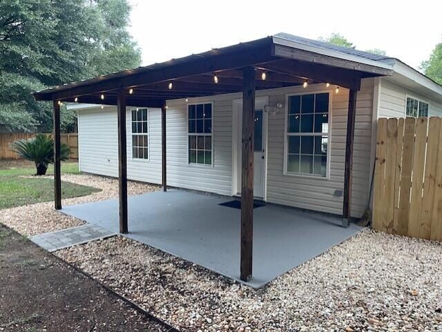 exterior space featuring a patio