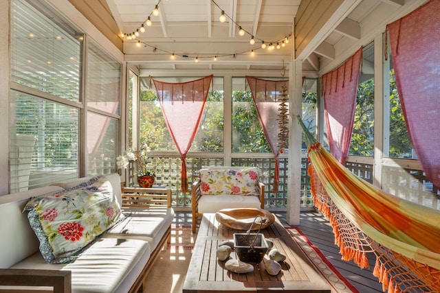 sunroom / solarium featuring a wealth of natural light