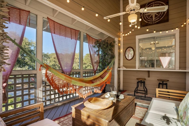 view of sunroom / solarium