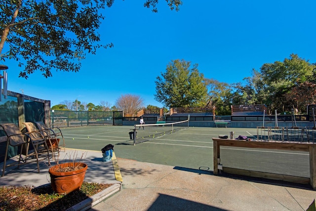 view of tennis court