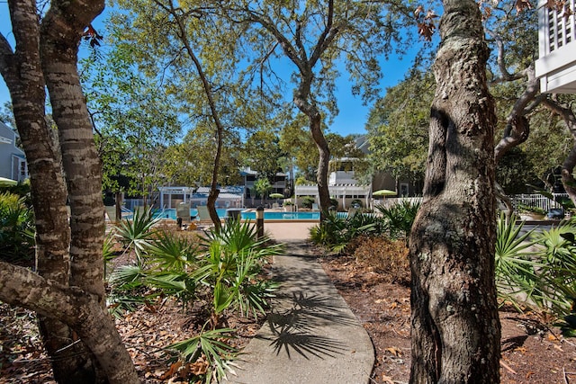 view of community with a swimming pool