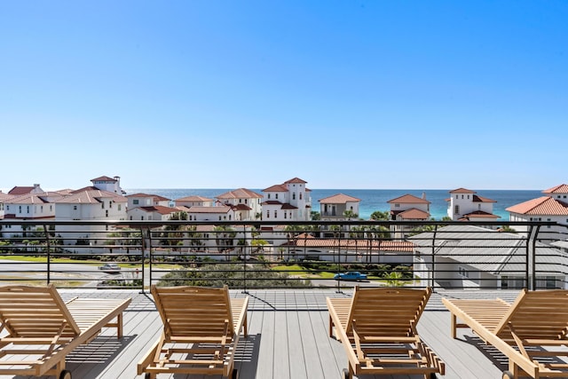 5050 W County Highway 30a, Santa Rosa Beach, FL 32459 - wooden deck with a water view and a residential view