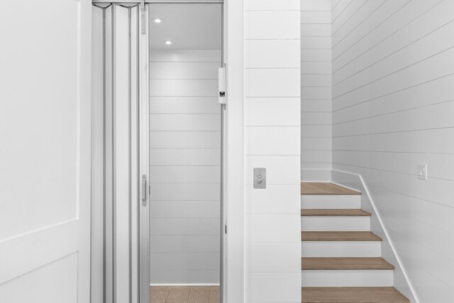 5050 W County Highway 30a, Santa Rosa Beach, FL 32459 - stairs featuring recessed lighting