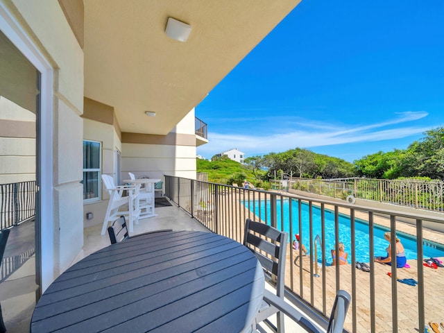 balcony featuring a patio