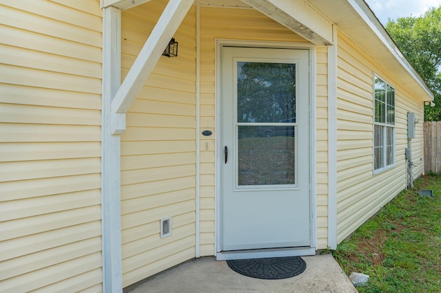 view of property entrance