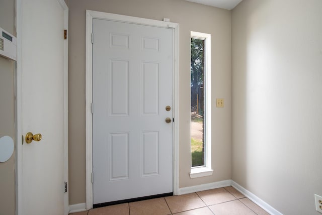 view of tiled entryway