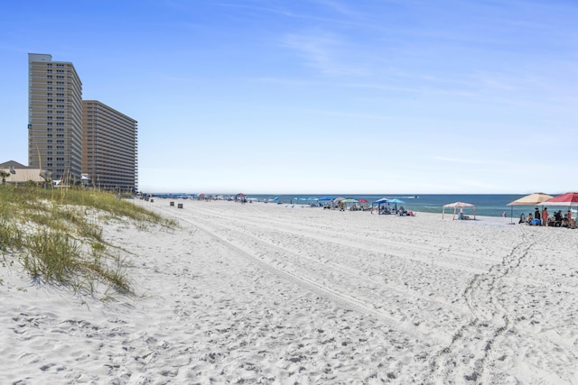 property view of water with a view of the beach