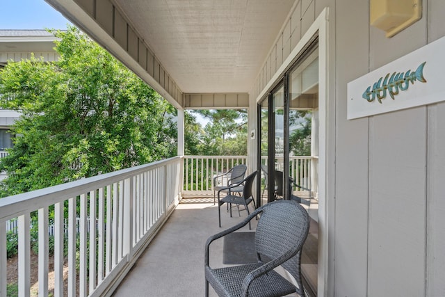 view of balcony