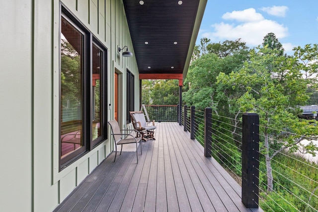 view of wooden terrace