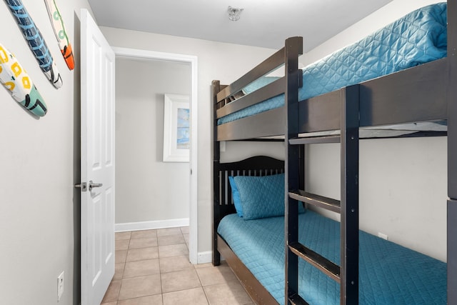 view of tiled bedroom