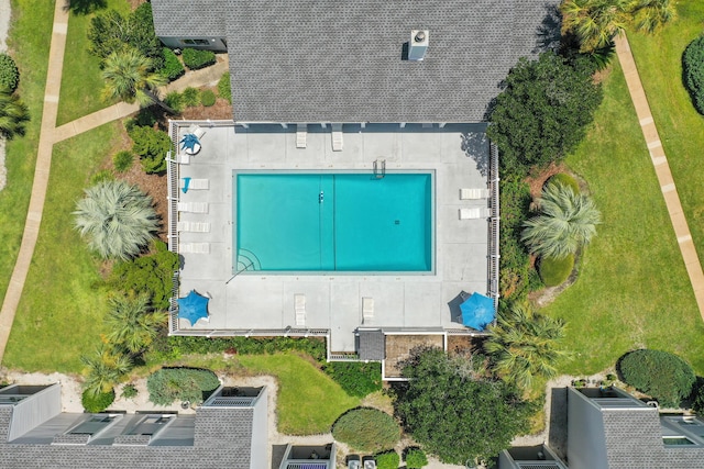 birds eye view of property