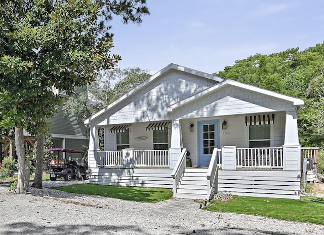 bungalow with covered porch