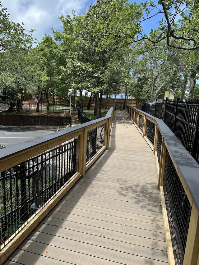 662 Harbor Blvd Unit 520, Destin, FL 32541 - wooden terrace featuring fence