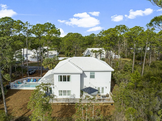 view of rear view of property