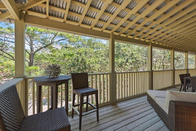 view of wooden terrace