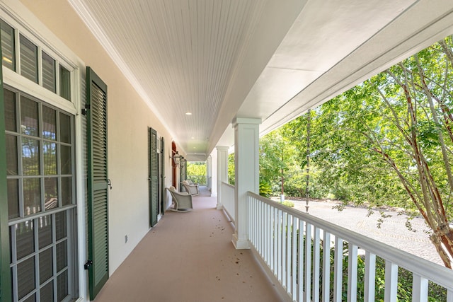 view of balcony