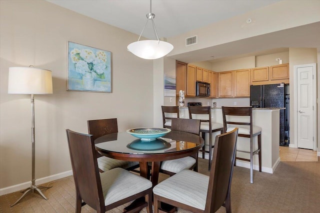 view of dining area