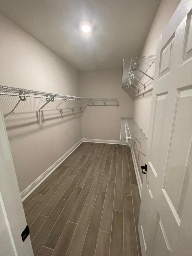 846 Coastal Breeze Dr, Freeport, FL 32439 - spacious closet featuring dark wood-style flooring