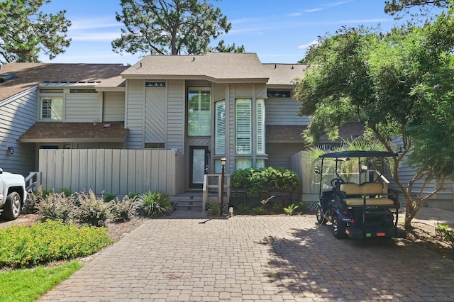 view of front of home