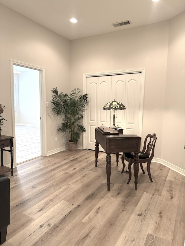1767 Bridgeport Colony Ln, Fort Walton Beach, FL 32547 - home office with wood finished floors and recessed lighting