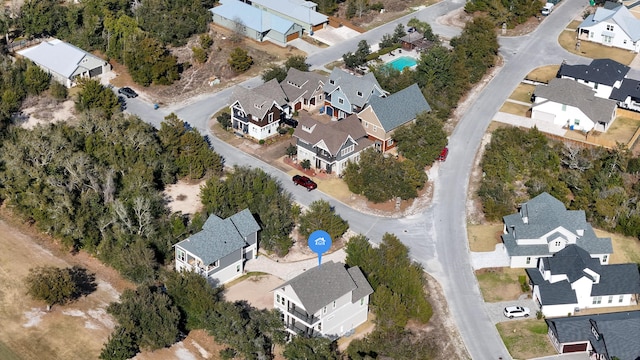 birds eye view of property featuring a residential view