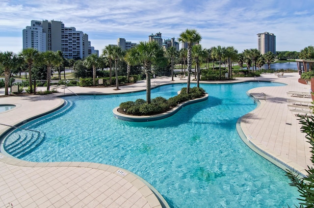 view of pool