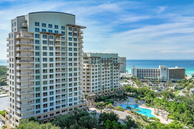 view of property featuring a water view