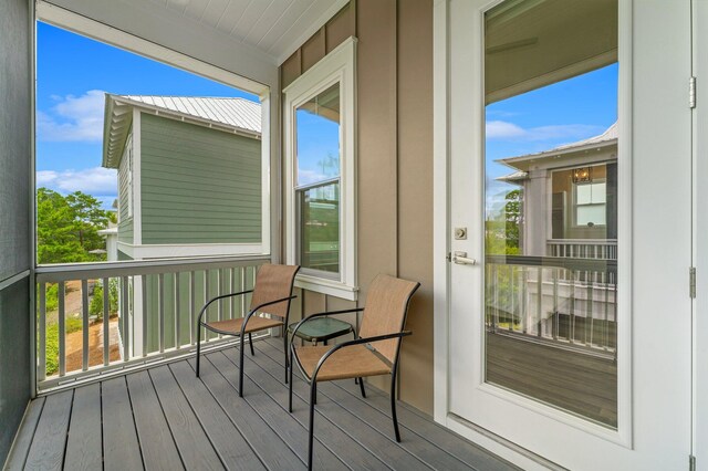 view of balcony