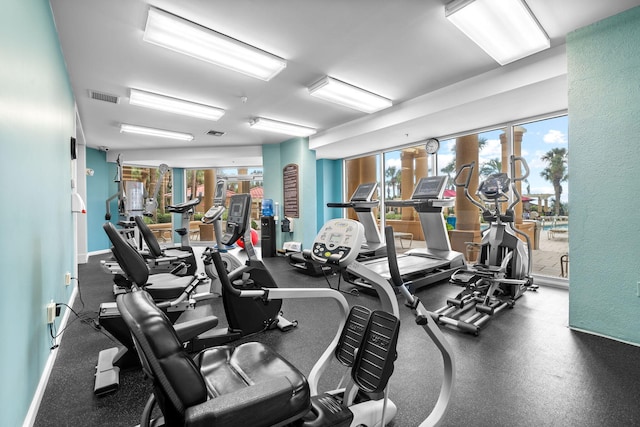 view of exercise room