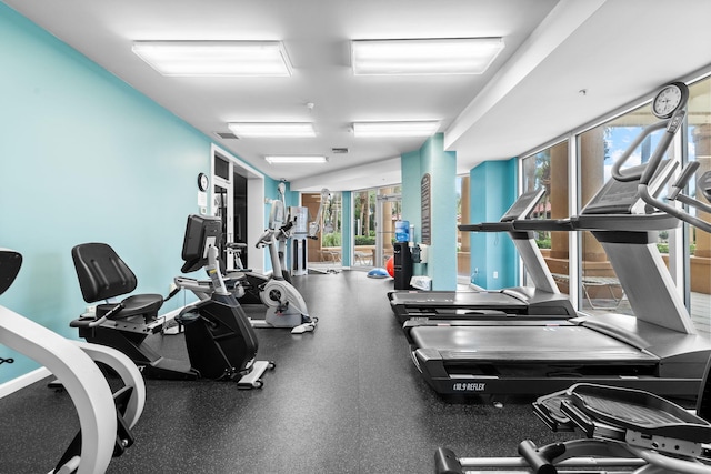 view of exercise room